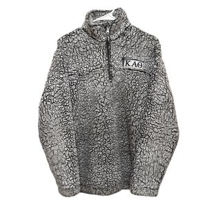 Quarter Zip Sherpa Fleece Sweater Womens Small